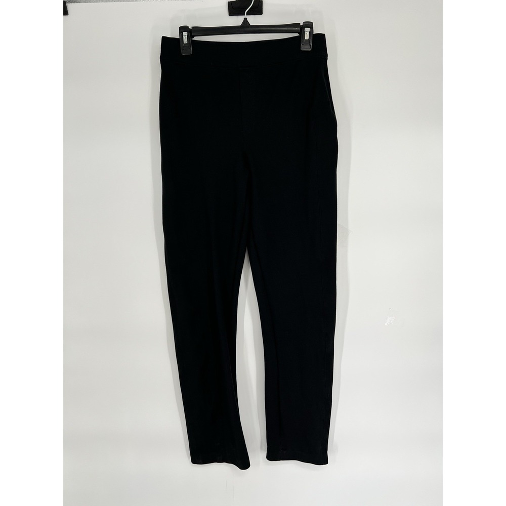SPANX‎ The Perfect Pant Black Ponte Knit High Waisted Straight Leg Size M Tall
